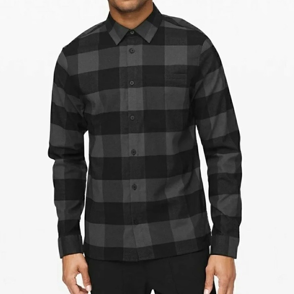 Lululemon Masons Peak Flannel Size M Color black & Gray - Picture 9 of 9